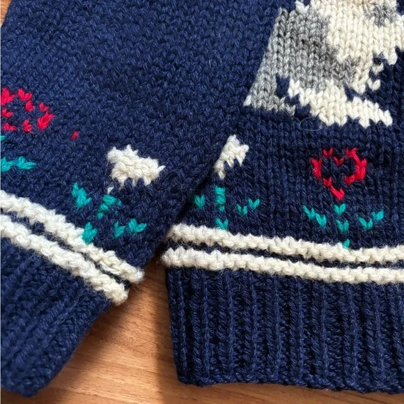 Vintage 90’s Woolrich Wool Dog Sweater - Picture 3 of 6